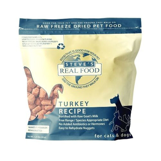 Steve's Real Food Freeze-Dried Raw Dog & Cat Food - Turkey Recipe image number null