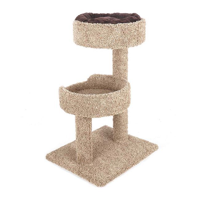 Ware Pet Products 2-Story Cat Perch with Donut Bed image number null