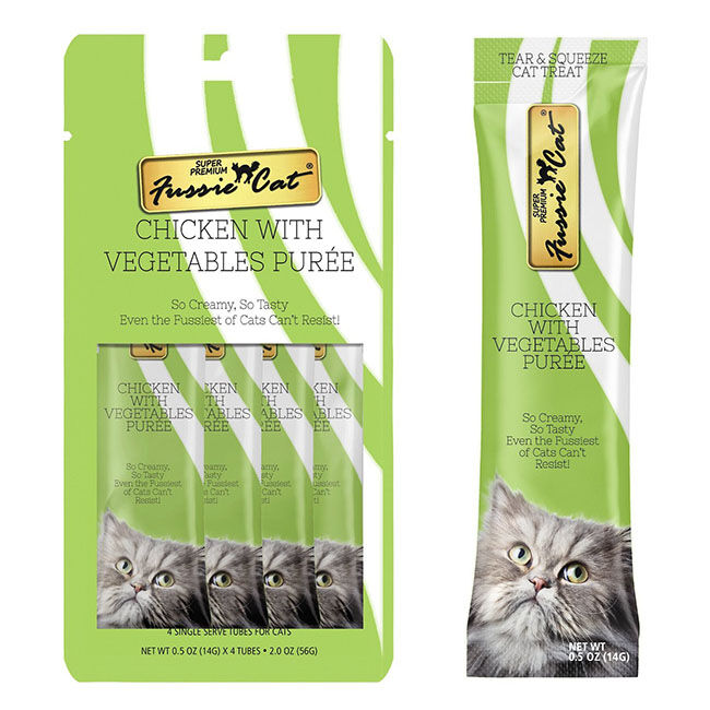 Fussie Cat Puree Chicken with Vegetables - 4 Count image number null