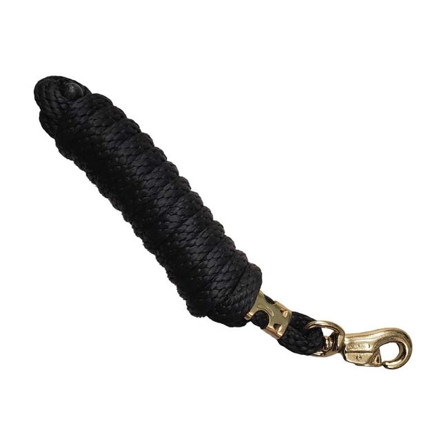 Hamilton Products 10' Poly Lead Rope with Bull Snap - Black image number null