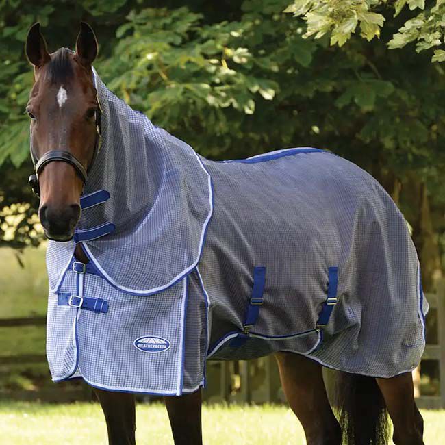 WeatherBeeta ComFiTec Ripshield Plus with Belly Wrap and Detach-A-Neck - White/Blue image number null