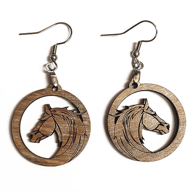 Horse head earrings Horse head earrings