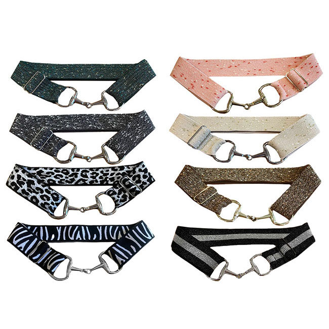 Anademi Stretch Belt with Silver-Tone Bit Buckle - Textures image number null