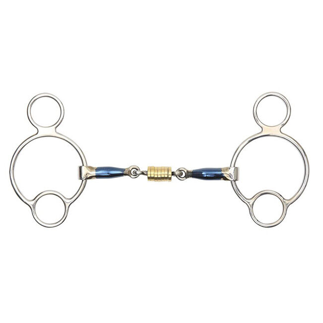 Shires Blue Sweet Iron Universal with Roller Link Bit image number null