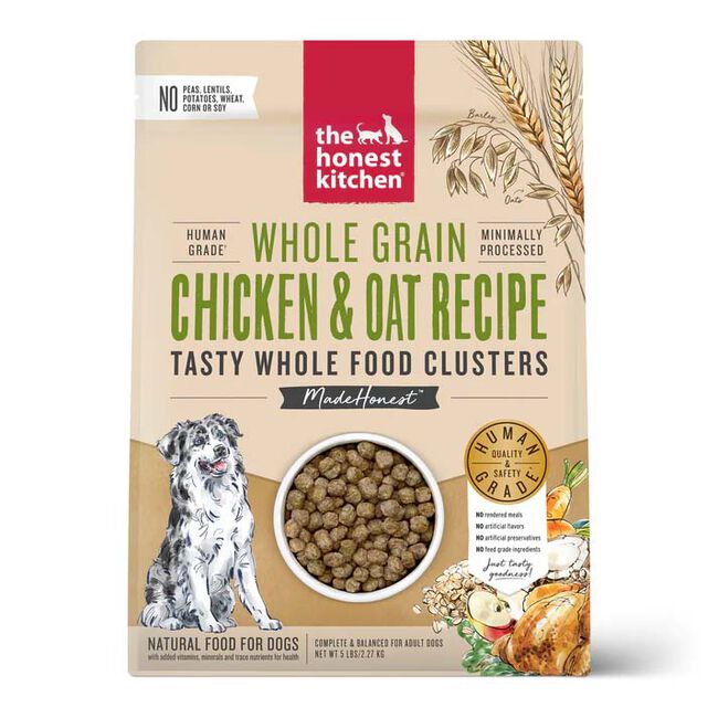 The Honest Kitchen Whole Grain Dog Food Clusters - Chicken & Oat Recipe image number null