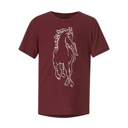 Kerrits Kids' Dancing Horse Tee - Sangria