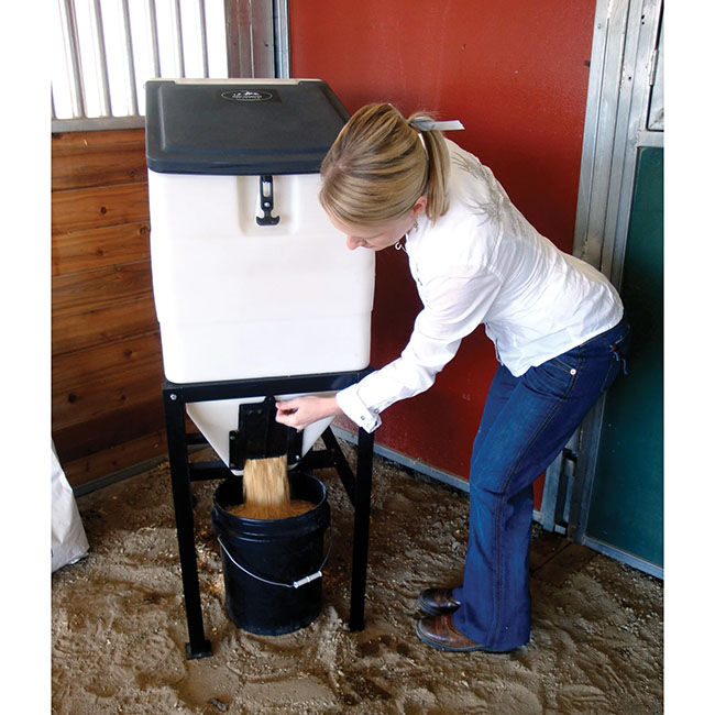 High Country Plastics Feed Bin with Stand - 270lb Capacity image number null