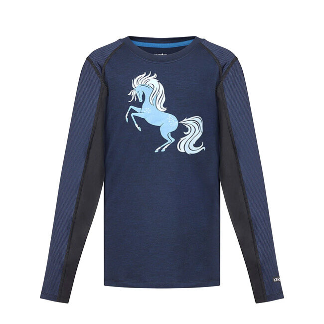 Kerrits Kids' Free Frolic Base Layer Top - Ink - Closeout image number null