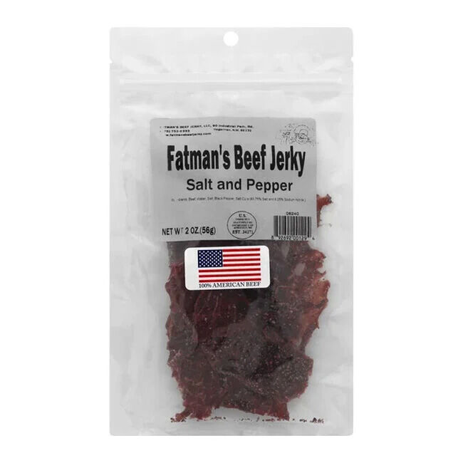 Fatman's Beef Jerky - Salt & Pepper - 2 oz image number null