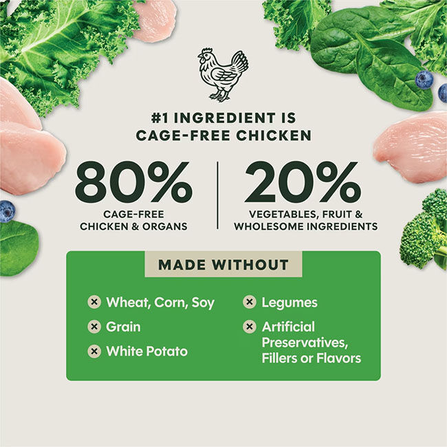 Instinct FreshDried Grain-Free Freeze-Dried Raw Meal Blends for Dogs - Cage-Free Chicken & Supergreens image number null