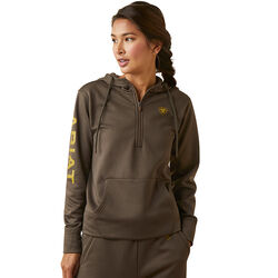 Ariat Women's Tek 1/2 Zip Hoodie - Canteen