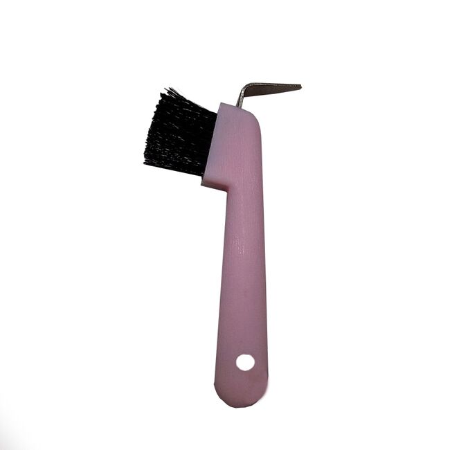Roma Deluxe Hoof Pick w/Brush - Pink image number null
