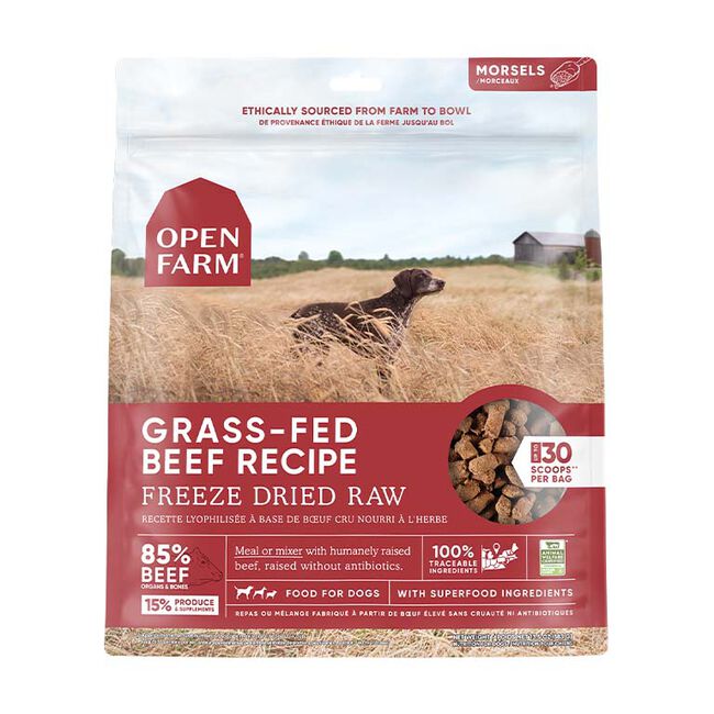 Open Farm Freeze Dried Raw Dog Food - Grass-Fed Beef image number null