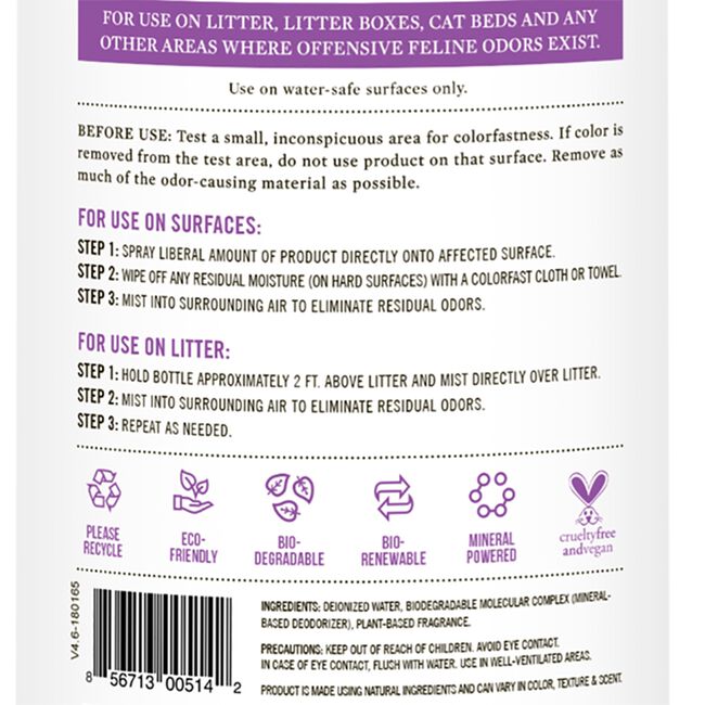 Skout's Honor Litter Box Deodorizer Ingredients image number null