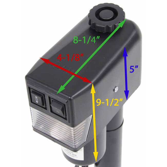RAM 3,500lbs Electric-Powered A-Frame 12-Volt Jack image number null