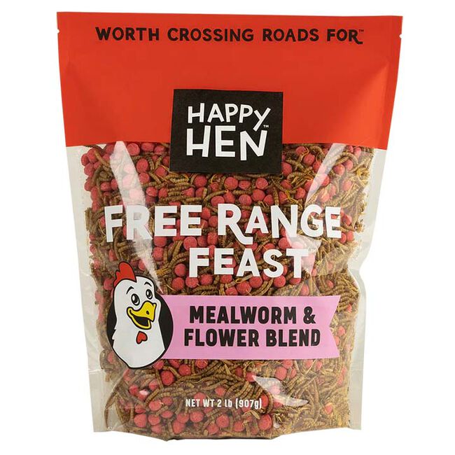 Happy Hen Free Range Feast - Mealworm & Flower image number null