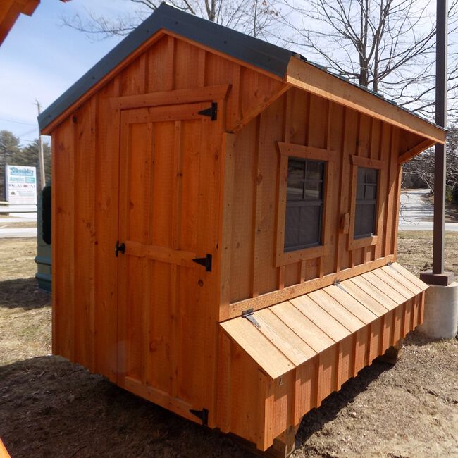 Amish 6x8 Chicken Coop Side Door image number null