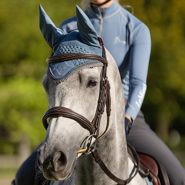 LeMieux Classic Ear Net - Ice Blue image number null