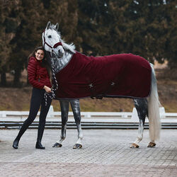 Horze Kiel Fleece Rug - Dark Red