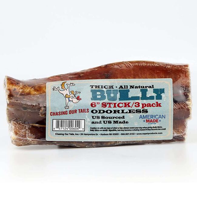 Chasing Our Tails Jumbo Thick Bully Sticks - 3-Pack image number null