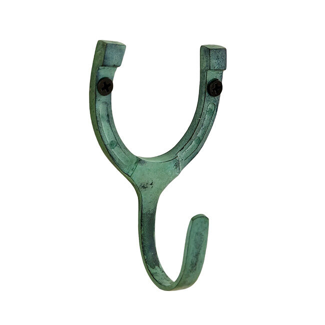 Horse Fare 4" Brass Horseshoe Hook image number null