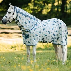 Horseware Amigo Bug Rug Plus Pony Fly Sheet - Dragonfly Print/Silver/Blue/Sage