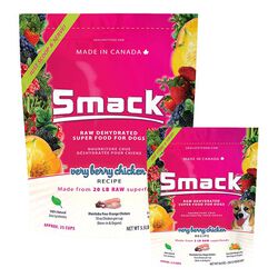 Smack Raw Dehydrated Super Food for Dogs - Very Berry Chicken Recipe