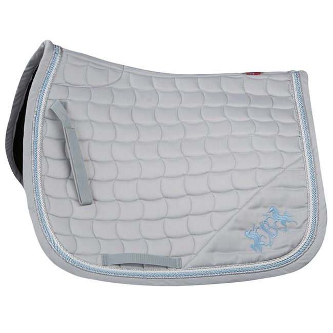 B Vertigo Lexington Dressage Saddle Pad - Violet Grey/Dusk Blue image number null