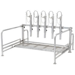 Weaver Livestock Aluminum 5-Head Sale Rack