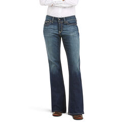 Ariat Women's R.E.A.L. Mid Rise Stretch Original Boot Cut Jean