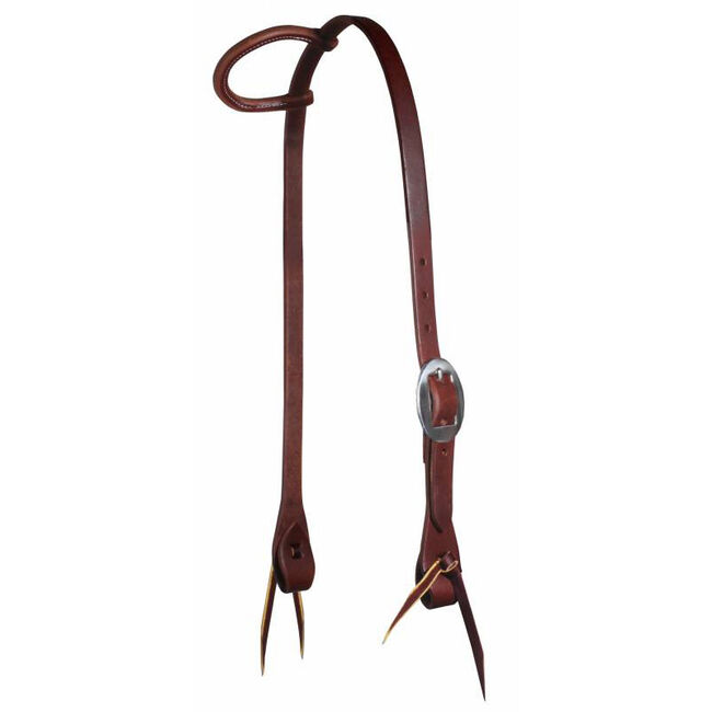 Professional's Choice Ranch 3/4" Single Ear Headstall - German Silver image number null