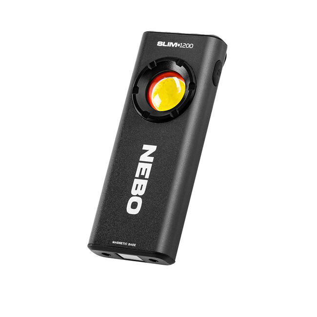 NEBO SLIM+ 1200 Rechargeable Pocket Light with Laser Pointer & Power Bank image number null