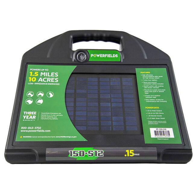 Powerfields 0.15 Joule Solar 12 Volt DC Energizer image number null