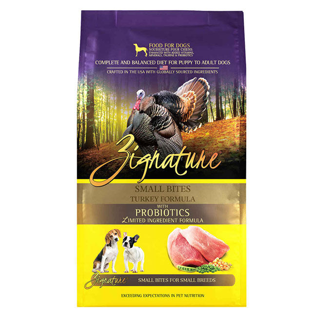 Zignature Small Bite Turkey Flavored Dry Dog Food image number null