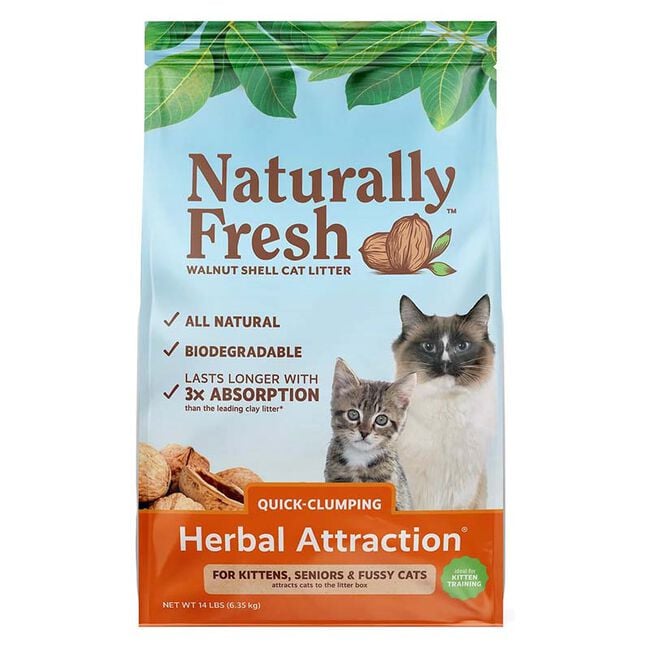 Naturally Fresh Herbal Attraction Clumping Walnut Shell Cat Litter image number null