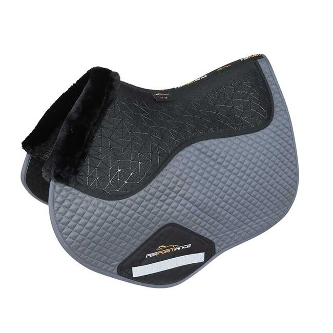Shires Performance Fusion Jump Saddle Pad Gray image number null
