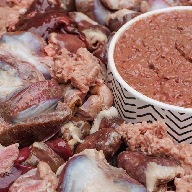 Oma's Pride Frozen Raw Ground Turkey Organ Meat image number null