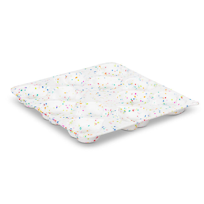 Messy Mutts Silicone Bake & Freeze Heart-Shaped Treat Making Mold - Confetti image number null