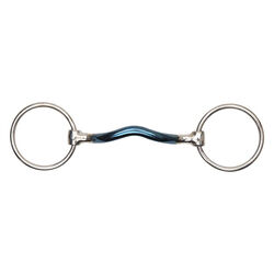 Shires Blue Sweet Iron Loose Ring Bit with Mullen Mouth