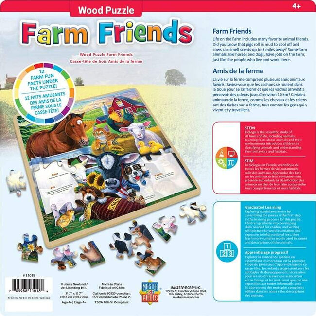 "Farm Friends" 48 Piece Wood Puzzle image number null
