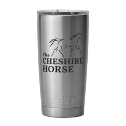 The Cheshire Horse YETI Rambler 18 oz Bottle with Chug Cap - Black