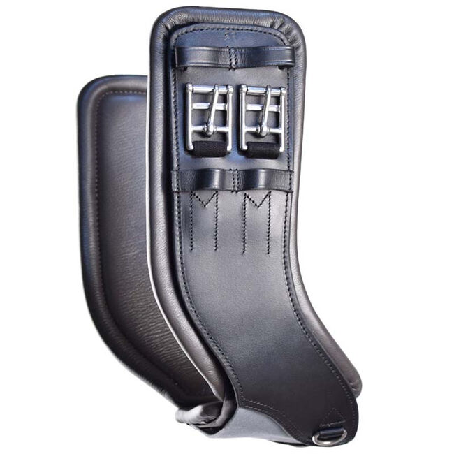 Total Saddle Fit English StretchTec Shoulder Relief Girth - Black Leather - 22 image number null