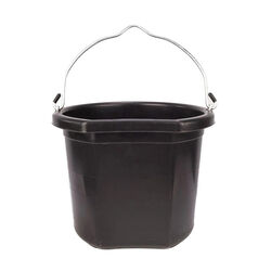 Fortex-Fortiflex Flatback Bucket - 14-Quart Capacity - Black