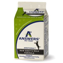 Answers Pet Food Frozen Raw Goat's Milk Formula for Dogs & Cats