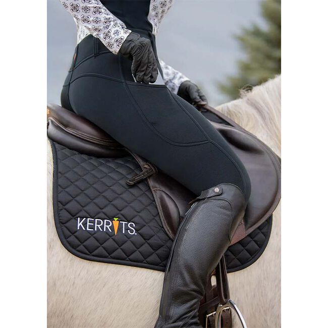Kerrits Women's Sit Tight Wind Pro Knee Patch Tight - Black image number null
