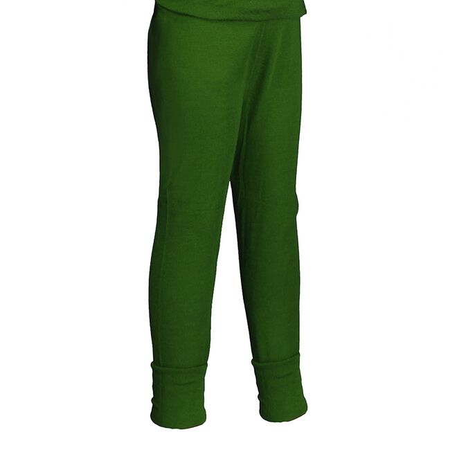 Hocosa Kids' Wool/Silk Long Johns - Green image number null