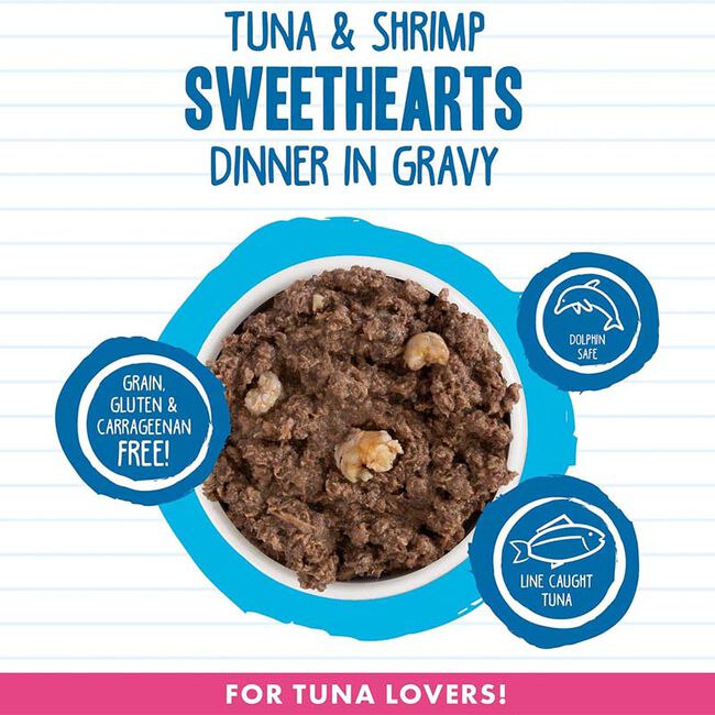 Weruva BFF Minced Cat Food - Tuna & Shrimp Sweethearts Dinner in Gravy - 5.5 oz image number null