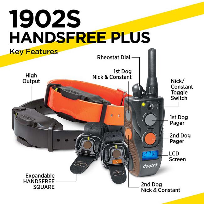 Dogtra 1902S Handsfree Plus Remote Dog Training System image number null