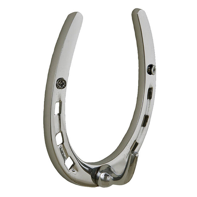 Horse Fare 4-1/2" Brass Horseshoe Hook image number null