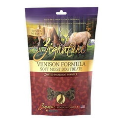 Zignature Soft Dog Treats - Venison Formula - 4 oz